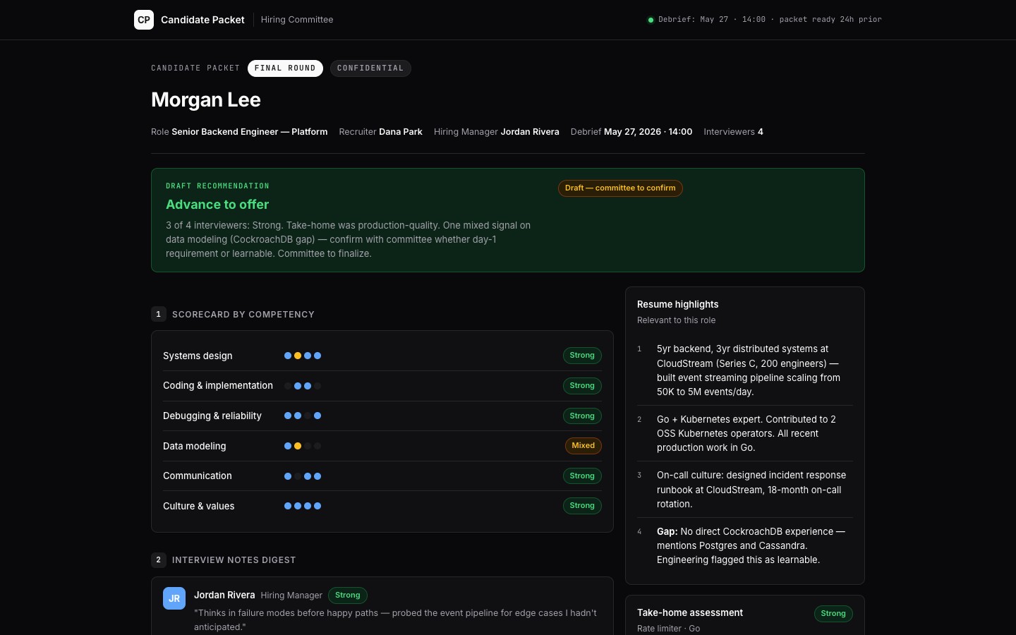 candidate-packet app preview
