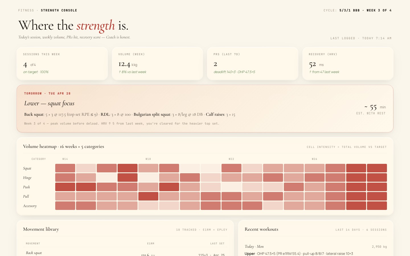 fitness app preview