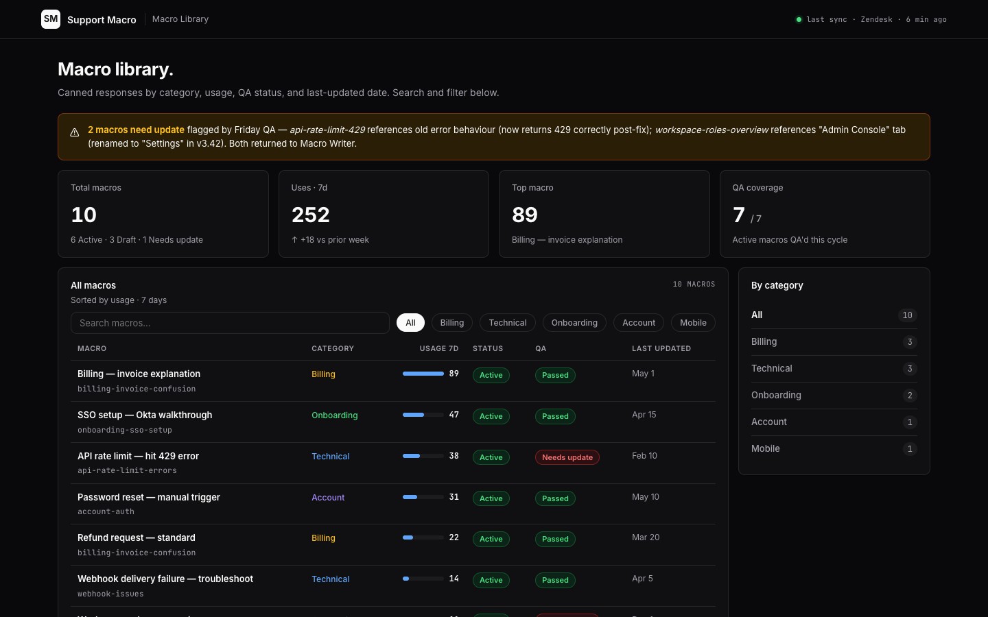support-macro app preview